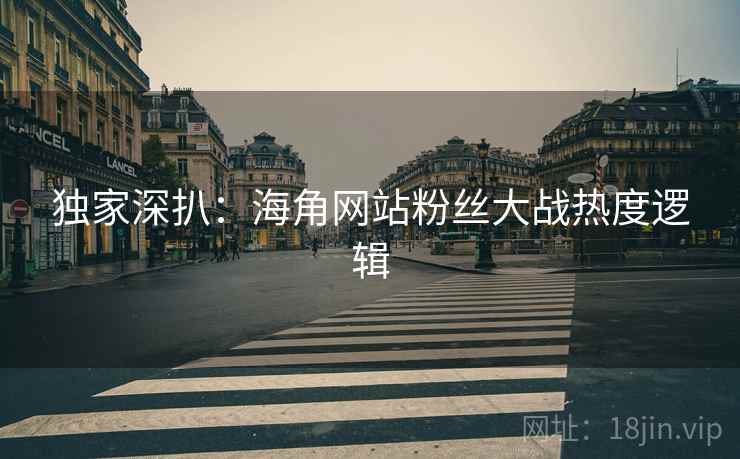 独家深扒：海角网站粉丝大战热度逻辑