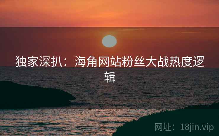 独家深扒：海角网站粉丝大战热度逻辑