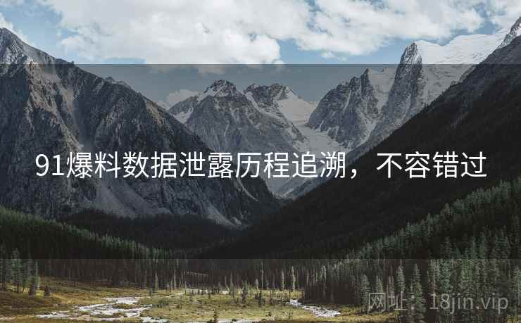 91爆料数据泄露历程追溯，不容错过