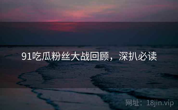 91吃瓜粉丝大战回顾，深扒必读