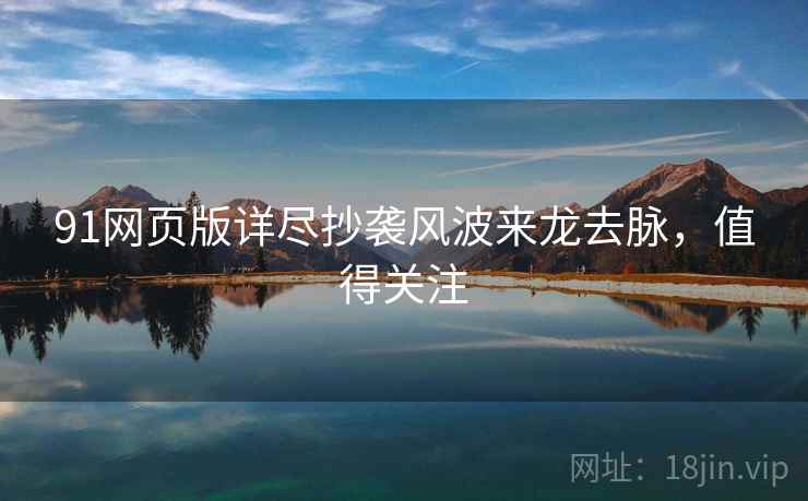 91网页版详尽抄袭风波来龙去脉,值得关注