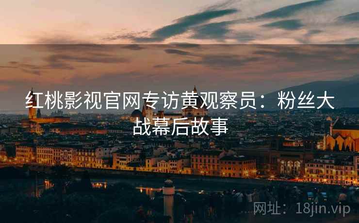 红桃影视官网专访黄观察员：粉丝大战幕后故事