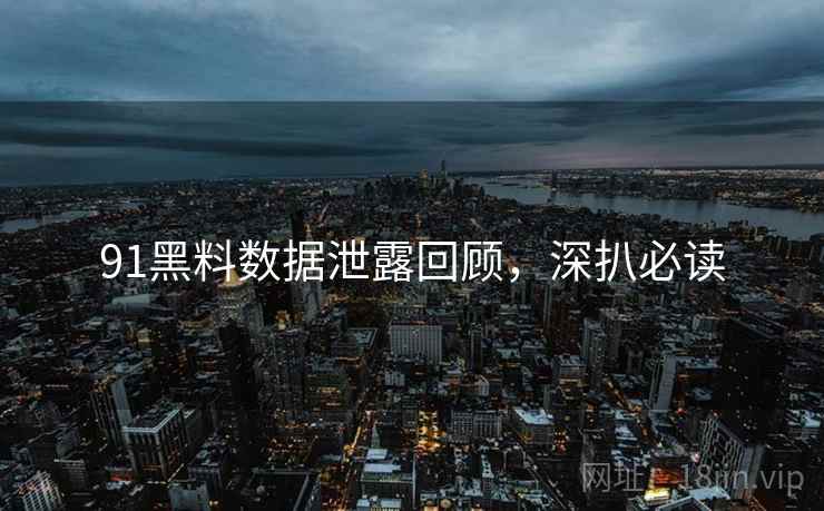 91黑料数据泄露回顾，深扒必读