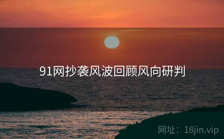 91网抄袭风波回顾风向研判